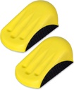 VIBRATITE 5 Inch Hook and Loop Mouse Hand Sanding Block, Ideal for Woodworking, Furniture Restoration, Home and Automotive Body,Sanding Pad Hook Backing Plate for Sanders or Polishers,2PCS