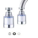 360-Degree Rotating Faucet Filter Sink Water Faucet Filter Water Purifier Faucet Filter Purifier for Kitchen and Bathroom,Removes Heavy Metals and Hard Water(Blue)