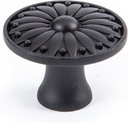 20 Pack Black Drawer Knobs, Solid Knobs for Cabinets Dressers, Matte Antique Round Knobs for Bedroom Bathroom Kitchen Cabinets