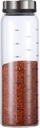 1pc Salt and Pepper Shakers Set 16oz Glass Seasoning Containers with Adjustable Pour Holes for Table Salt Spice Dispenser