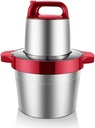 Meat Grinder Electric Small Food Processor, Stainless Steel Vegetable Chopper, Food Chopper for Meat, Fruits and Nuts, 6L 1000W