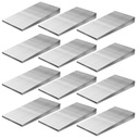 12 Pcs Steel Flange Wedge, 4" x 2" Triangle Metal Wedges Shims for lathes, Welding Machines