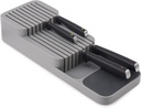Joseph Joseph DrawerStore Knife Organizer, holds up to 9 knives, Kitchen Organization & Drawer Storage – Compact, Grey