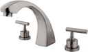 Kingston Brass KS4368CML Manhattan Roman Tub Filler, 7-1/2-Inch, Brushed Nickel