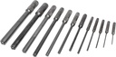 Mayhew Tools 62254 Pilot Punch, 12-Piece Set Kit Bag, Black Oxide Finish