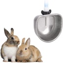 10 Sets Stainless Steel Water Bowl, Removable Hanging Cage Bowls, Pet Dog Rabbits Food Water Feeder Coop Cup for Rabbits, Birds, Dogs, Cats, Bunny, Gunea Pigs (Three Separate Units)