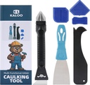 Silicone Caulk Remover Tool Kit, Grout Caulk Removal Tool, Putty Knife Scraper, 3 Glass Glue Corner Scrapers, Great for Kitchen Sinks, Bathroom and Window Frame