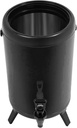 Commercial Beverage Dispenser, Double Wall Insulated Drink Container, Hot Cold Milk Tea Server With Spigot