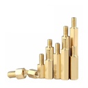 10pcs/lot M2 M2.5 M3 Hexagon Brass Spacing Screws Threaded Pillar PCB Computer PC Motherboard Standoff Spacer Fasteners Nuts(26mm x10pcs,M2.5)