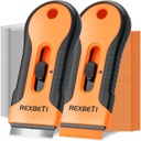 REXBETI Razor Blade Scraper Strumento, Vernice, Windows, Scraper piano di vetro