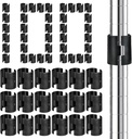 200 Pack Wire Shelving Shelf Lock Clips, 1 Inch Wire Shelf Clips for Post Shelving, Shelving Sleeves Replacements for Wire Shelving System (100 Pairs)
