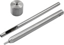 Litoexpe Eyelet Hole Punch Die Tool, 3mm Grommet Setter Hollow Punch (Includes Base & Ram) for Leather Craft Clothing Handbag Fabric Curtain DIY