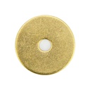 Tiazza 10Pcs Plain Round Brass Backplate Washers - Classical Furniture Decoration Gasket Hardware Accessories