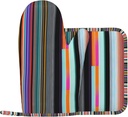 Irregular Vertical Lines Universal Insulated Pad Mitts, Kitchen Baking Pot Covers, Dinner Plates, BBQ Protective Mitts and Insulated Pads 2 Pack