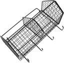 Hanging Wire Storage Basket for Kitchen Wall Organization Space-saving Vegetable and Onion Holder Easy to Install Wall-mounted Kitchen Accessory Modern Design