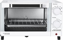 Countertop Toaster Oven with Air Fryer Function, 3-in-1 Convection Oven for Baking Broiling and Toasting, Includes Baking Pan & Wire Rack, Arctic White
