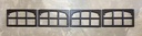 4 Clopay Charleston Replacement Decorative Inserts for Short Panel Clopay Garage Doors Black