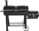 Char-Griller® Competition Pro® Barrel Grill and Offset Smoker, Includes Side Fire Box for Texas-Style Offset Smoking, Metal Cooking Grates, 1,010 Cooking Square Inches in Black, Model 2823 in Black