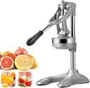 Commercial Manual Citrus Juicer Stainless Hand Press Fruit Squeezer Lemon Crusher Pomegranate Smasher Machine Muddler for Commercial Home Restaurant Use,Silver