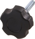 The Hillman Group 55452 Fluted Knob 1.72-Inch Male Thread, M6 X 50mm, 2-Pack