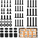 Universal TV Mounting Hardware Screw Kit Set with Box - M4 M5 M6 M8 Screws and Washers Spacers, Replacement Screws for TV VESA Mounting, Fits Most TV/Monitor up to 80 inch