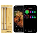 MEATER Pro Duo: Wireless Smart Meat Thermometer | 1000°F High Heat Resistance | Long Range | Dual Probes | Six Sensors | BBQ, Oven, Grill, Smoker, Air Fryer, Deep Fryer | iOS & Android App