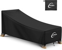 Kipiea Waterproof Patio Lounge Chair Covers for Outdoor Furniture, Heavy Duty Outdoor Chaise Lounge Cover with Anti UV and No Tears, No Fading (84"D x 32"W x 32"H)