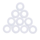 10PCS Quick Adapter Gasket, Soda Water Machine CO2 Quick Adapter Silicone Gasket CO2 Quick Converter Gasket Washer O Rings for Soda Maker Hose