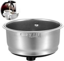 51mm Portafilter Filter Basket (2 Cups),Detachable Coffee Filter Basket,Stainless Steel Mesh Coffee Filters Bottomless Portafilter Coffees Machines Accessories for Home Office
