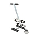 Tape Applicator with Drawing Circle Kit Hand Push Line Striping Machine Parking Lot Striping Machine with Rubber Roller Tape Marking Machine for Basketball Courts, Road Warning