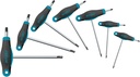 HAZET Hex Key L-Wrench Set 829KKT/7 I TORX Profile I 7-Piece Set with Different Sizes and Versions