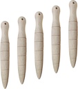 CHGCRAFT 5Pcs Wooden Plant Dibber Wood Garden Dibber seedsDibbler Dibber Bulb Seedling Planting Tools Gardeners Planting Tool for Seedlings