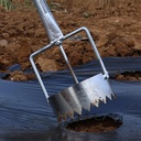 Bulb Planter Mulch Film Hole Puncher, Mulch Film Hole Puncher, Adjustable Bulb Planter & Sod Remover Tool, Stainless Steel Hand Plantation Tool, Various Apertures Available Plant Hole Digging Tool