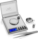 Smart Weigh GEM20-20g x 0.001 Grams, High Precision Digital Milligram Jewelry Scale, Reloading, Jewelry and Gems Scale, Calibration Weights and Tweezers Included