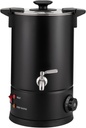 Commercial Coffee Urn, 8L 30 Cup Large Capacity Grade Stainless Steel Percolate Coffee Pot Coffee Maker Hot Water Urn Hot Drink Dispenser for Catering, Black