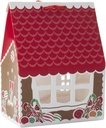 IBILI Little House Box for Cookies/Sweets of Paper, Multi-Colour, 19 x 15 x 1 cm