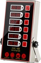 Commercial 6 Channel Kitchen Timer, Digital Stainless Steel Restaurant Timer with Loud Alarm, Multi-Event Reminder for Fryer, Baking
