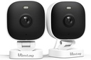 VIMTAG 2.5K Cameras for Home Security, 2.4G& 5G Color Night Vision Security Camera Indoor Outdoor for Baby Pet Dog Cat with Phone APP, Motion Detection 2-Way Audio, Work with Alexa,Cloud, 2 Pack