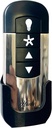 Wall Holder Mount for Hunter Ceiling Fan Remote (3D Printed in The USA) (Black)