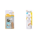 Safety 1st OutSmart Child Proof Door Lever Lock (White), 1 Count (Pack of 1) & Parent Grip Door Knob Covers, White, One Size,4 Count (Pack of 1) (HS3260600)
