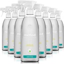 Method Daily Shower Cleaner Spray, & Spray and Walk Away, Eucalyptus Mint Scent, 28 Fl Oz, (Pack of 8), Packaging May Vary