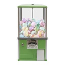 Mini Vending Gumball Machine, 25-Cent Vending Machines with Security Lock 20-Inch Home Vending Machine Small Capsule Vending Machine, Commercial Kids Gumball Machine for Game Retail Stores, Green