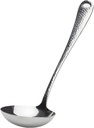 Ginkgo International Hammered Finish Kitchen Tool, Stainless Steel Soup/Punch Ladle, 11-inch, 1-Count