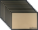 Silicone Solid Mats for Dehydrators 8" x 12" | Additional Dehydrator Non-Stick Solid Mats | Versatile Use for Liquid Items & Fruit Roll-Ups | Dishwasher Safe | 10 Count