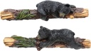 BLACK FOREST DECOR Set of 2 Rustic Cabinet Pulls - Climbing Bears Drawer Handles for Kitchen or Bath