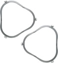2 Pack High Temperature Microwave Plate Rings Turntable For Consistent Cooking Result