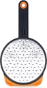 Dreamfarm Ograte Two-Sided Coarse Food & Vegetable Speed-Grater with Non-Slip Bowl Hook & Foot - 6mm Coarse Grater, Orange