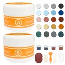 Granite and Quartz Countertop Chip Filler Repair Kit Tile & Fiberglass Porcelain Repair Kit,Marble Tub Repair Kit 3.7 OZ Cracks Ceramic Corian Bathtub Sink Toilet Dents Holes Scratchs