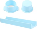 Cake Pop Cutter and Pusher With 9 Inch Tray, Cake Pop Mold Set, Baking Molds Kit For Parties, Wedding, Home Desserts Making, 3D Printed (Round)