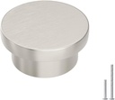 homdiy 20 Pack Brushed Nickel Cabinet Knobs Round Zinc Drawer Knobs for Kitchen Hardware Cabinet Knobs Dressers and Closets